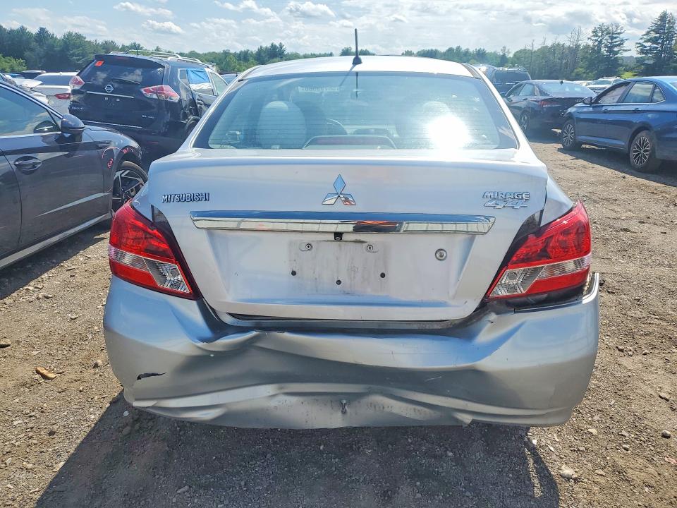 2019 Mitsubishi Mirage VIN ML32F3FJ7KHF09554 COPART salvage auction — FRONT END, Md - Cert Of Salvage < 75% Damage, sold $1,800 on 2026-07-06 (photo 6)