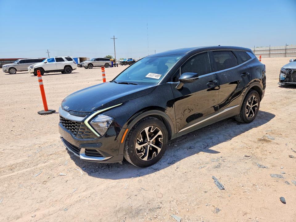 2023 Kia Sportage VIN 5XYK33AF9PG058911 COPART salvage auction — SIDE, TX - SALVAGE VEHICLE TITLE, sold $7,600 on 2026-07-22 (photo 1)