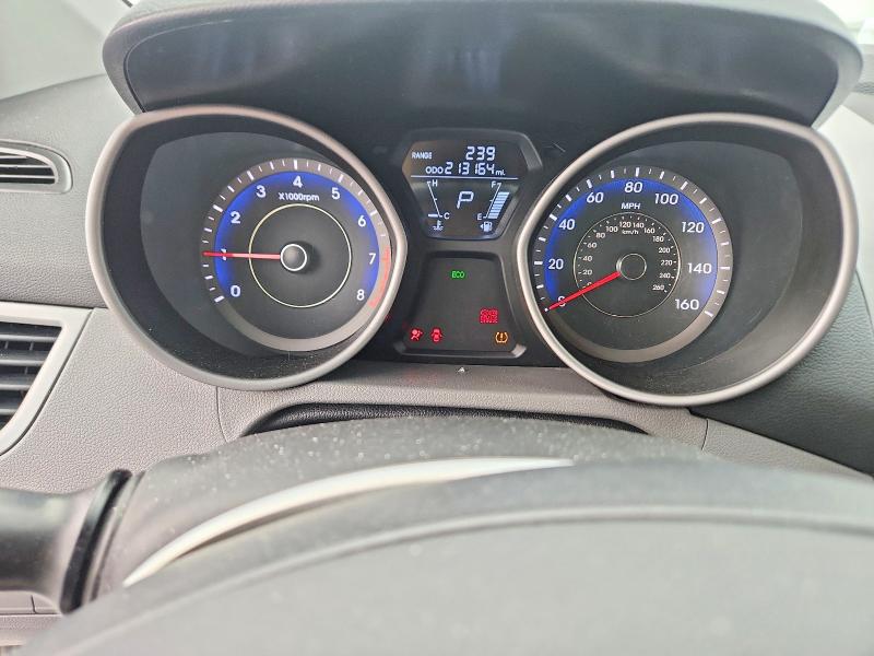 2012 Hyundai Elantra VIN KMHDH4AE7CU456565 COPART salvage auction — REAR END, Tx - Salvage Vehicle Title, sold $875 on 2026-07-27 (photo 9)