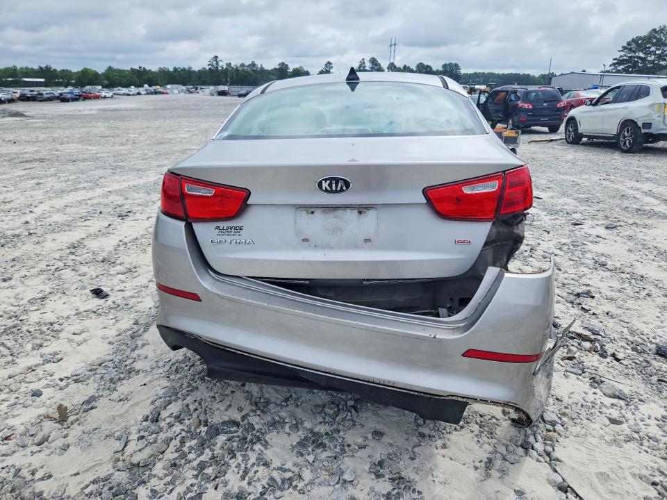2015 Kia Optima VIN 5XXGM4A78FG416620 COPART salvage auction — REAR END, Ga - Cert Of Title-Salvage, sold $1,050 on 2026-07-27 (photo 6)