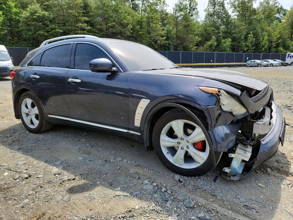2009 Infiniti Fx VIN JNRAS18WX9M152998 COPART salvage auction — FRONT END, Md - Cert Of Salvage > 75% Damage, sold $450 on 2026-07-10 (photo 4)