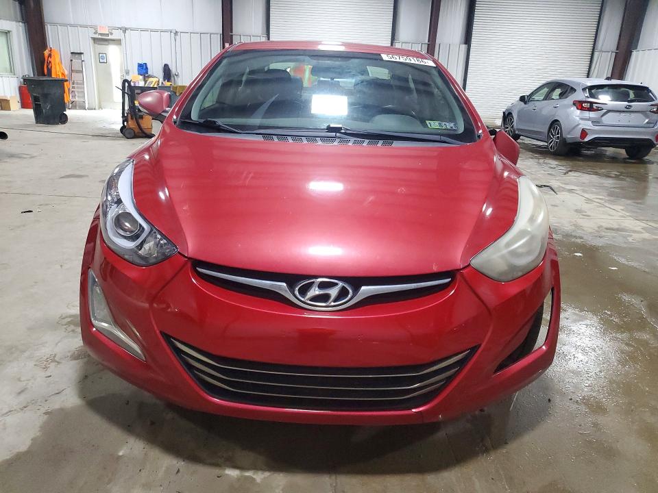 2014 Hyundai Elantra VIN KMHDH4AE7EU105402 COPART salvage auction — FRONT END, Pa - Certificate Of Salvage, sold $1,000 on 2026-07-08 (photo 5)