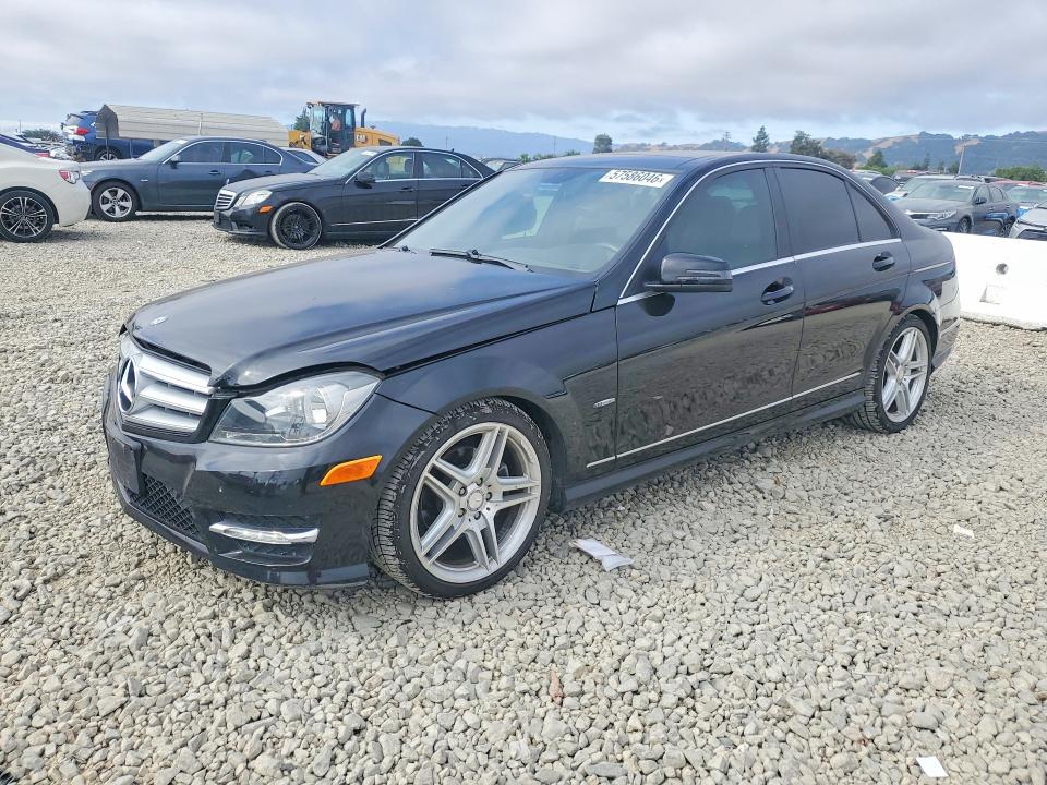 2012 Mercedes-benz VIN WDDGF4HB0CA644287 COPART salvage auction — UNDERCARRIAGE, Ca - Salvage Certificate, sold $1,250 on 2026-08-18 (photo 1)