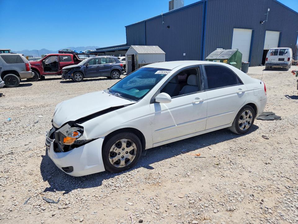 2009 Kia Spectra VIN KNAFE222695664225 COPART salvage auction — FRONT END, Ut - Salvage Certificate, sold $150 on 2026-07-31 (photo 1)