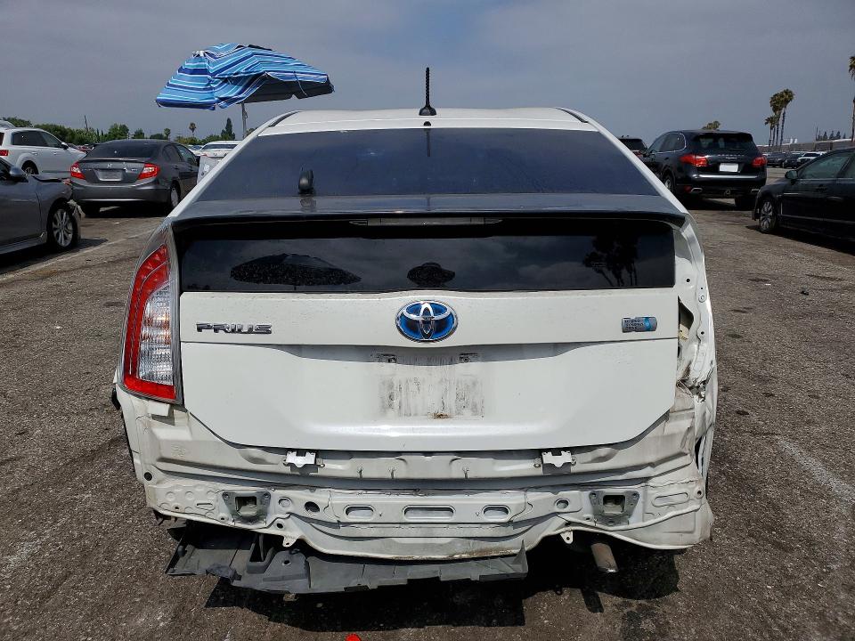 2010 Toyota Prius VIN JTDKN3DU2A0178163 COPART salvage auction — REAR END, Ca - Salvage Certificate, sold $950 on 2026-07-28 (photo 6)