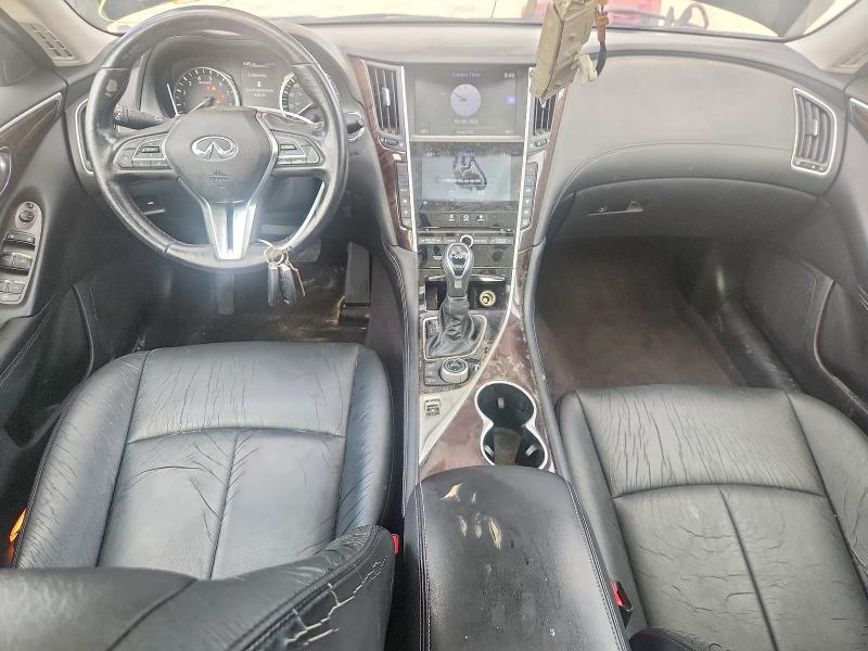 2018 Infiniti Q50 VIN JN1EV7AR9JM443838 COPART salvage auction — FRONT END, SC - CERT OF TITLE-SALVAGE, sold $1,600 on 2026-07-17 (photo 8)