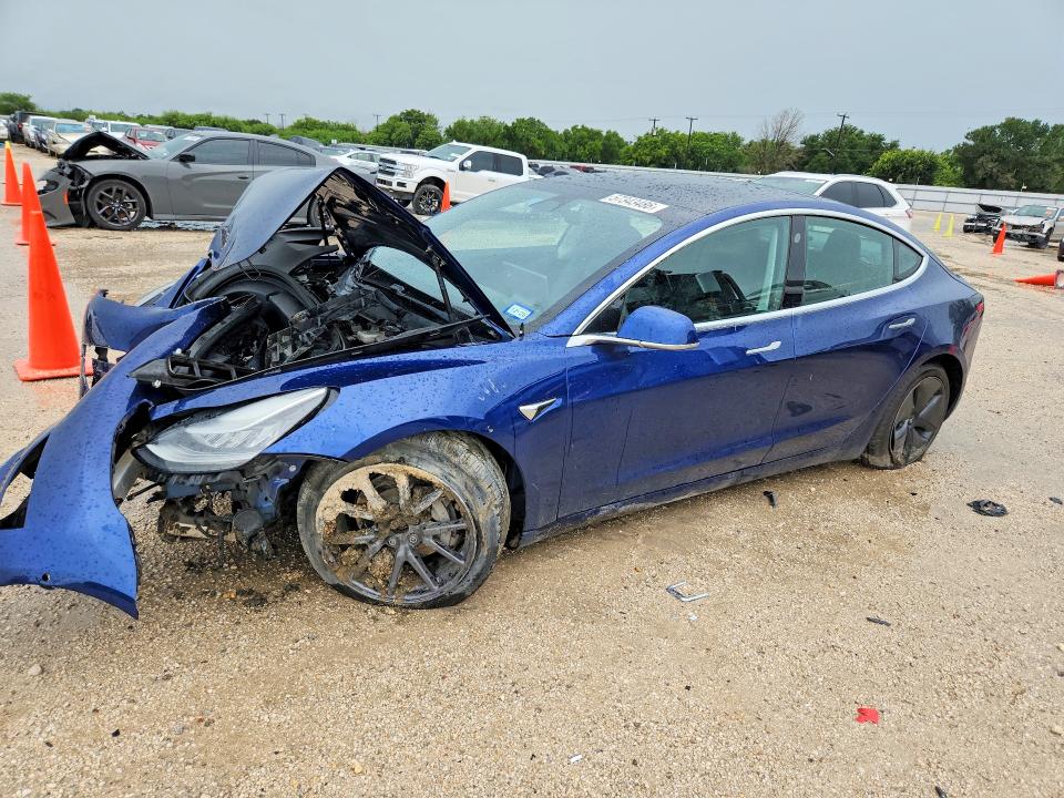 2020 Tesla Model 3 VIN 5YJ3E1EB3LF617185 COPART salvage auction — FRONT END, Tx - Salvage Vehicle Title, sold $3,750 on 2026-07-02 (photo 1)
