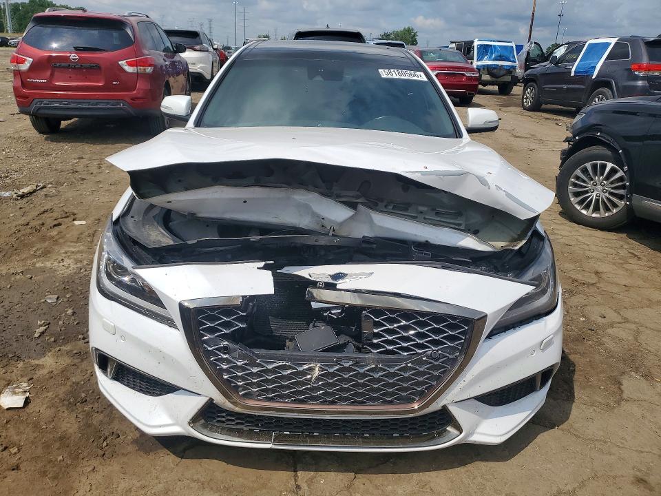 2019 Genesis G80 VIN KMHGN4JEXKU287355 COPART salvage auction — FRONT END, Mi - Certificate Of Title, sold $3,100 on 2026-07-14 (photo 5)