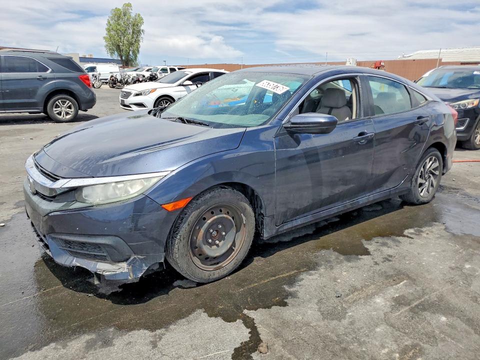 2018 Honda Civic VIN 2HGFC2F76JH572982 COPART salvage auction — FRONT END, Nv - Certificate Of Title, sold $7,700 on 2026-07-02 (photo 1)