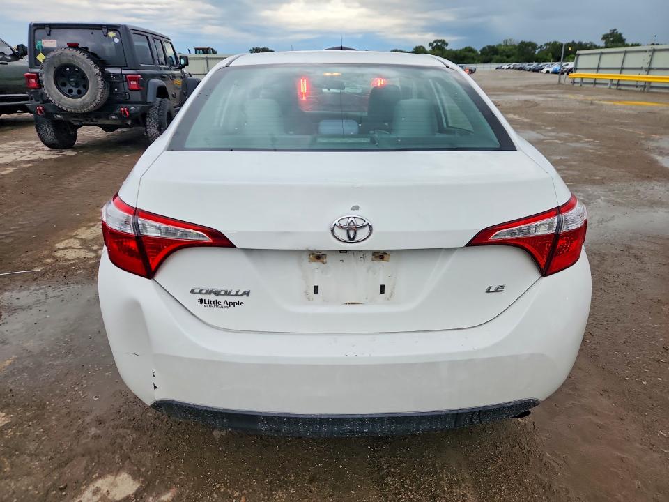 2016 Toyota VIN 5YFBURHE8GP510033 COPART salvage auction — HAIL, KS - CERT OF TITLE-SALVAGE, sold $3,100 on 2026-07-20 (photo 6)
