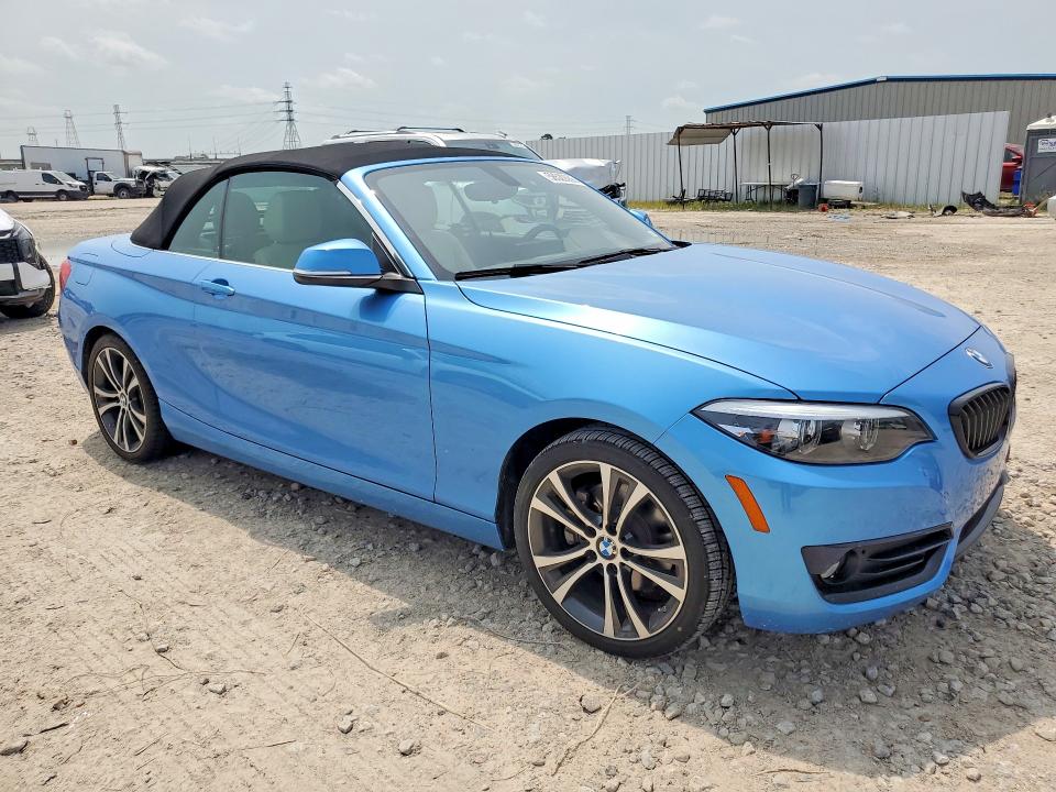 2018 BMW 2er VIN WBA2M7C55JVA97648 COPART salvage auction — WATER/FLOOD, Tx - Salvage Title-Flood Damage, sold $7,200 on 2026-07-14 (photo 4)