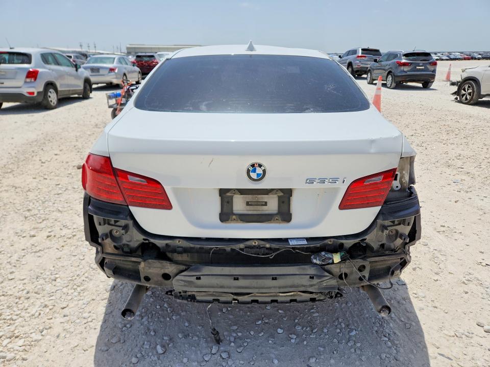 2014 BMW 5er VIN WBA5B1C51ED484321 COPART salvage auction — FRONT END, Tx - Salvage Vehicle Title, sold $850 on 2026-08-06 (photo 6)