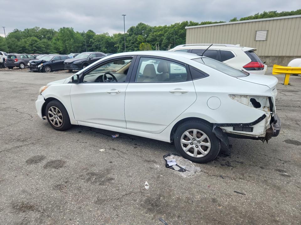2013 Hyundai Accent VIN KMHCT4AE2DU480932 COPART salvage auction — REAR END, RI - SALVAGE CERTIFICATE OF TITLE, sold $450 on 2026-07-30 (photo 2)