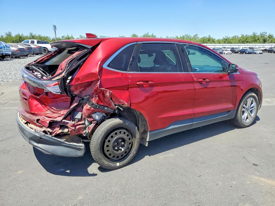 2015 Ford Edge VIN 2FMTK3J83FBB92885 COPART salvage auction — REAR END, Ca - Salvage Certificate, sold $1,950 on 2026-07-09 (photo 3)
