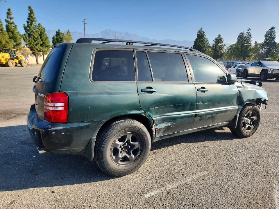 2003 Toyota Highlander VIN JTEGD21A130072752 COPART salvage auction — FRONT END, CA - SALVAGE CERTIFICATE, sold $425 on 2026-07-16 (photo 3)