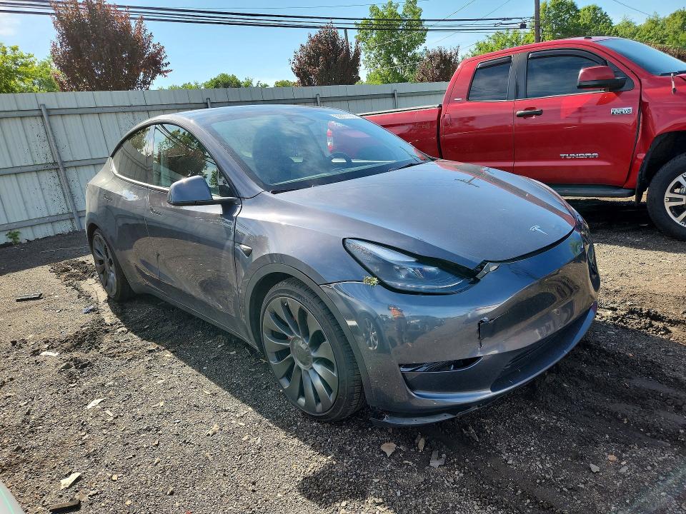 2023 Tesla Model y VIN 7SAYGDEF8PF948468 COPART salvage auction — FRONT END, CT - CERT OF TITLE-SALVAGE, sold $8,700 on 2026-07-24 (photo 4)