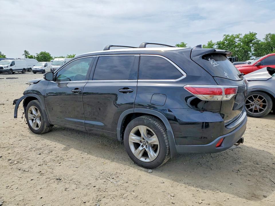 2016 Toyota Highlander VIN 5TDDKRFH3GS292814 COPART salvage auction — FRONT END, Md - Cert Of Salvage > 75% Damage, sold $9,000 on 2026-07-07 (photo 2)