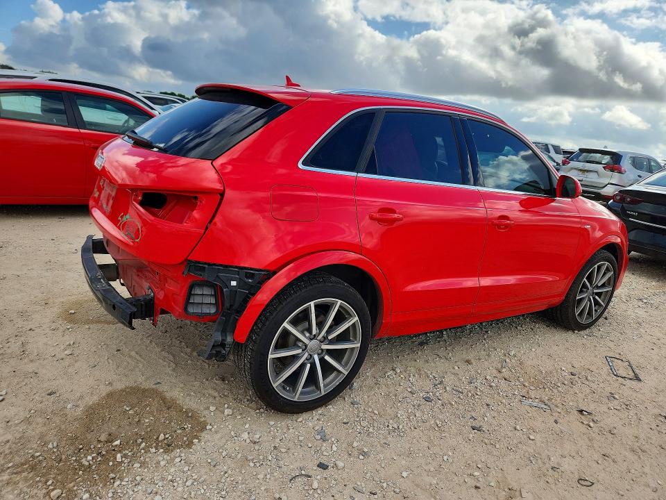 2018 Audi Q3 VIN WA1JCCFS5JR026039 COPART salvage auction — REAR END, Tx - Salvage Vehicle Title, sold $2,400 on 2026-07-23 (photo 3)