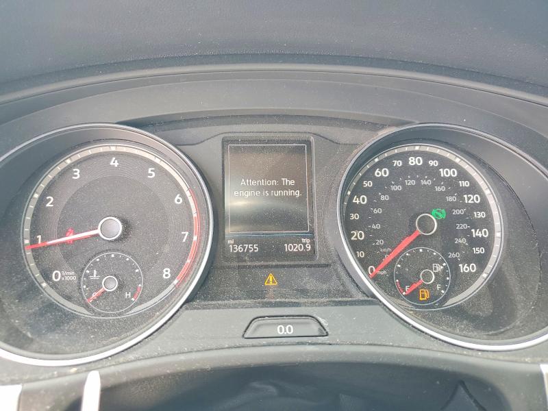 2018 Volkswagen Atlas VIN 1V2FR2CA0JC575424 COPART salvage auction — FRONT END, Tx - Salvage Vehicle Title, sold $4,850 on 2026-07-02 (photo 9)