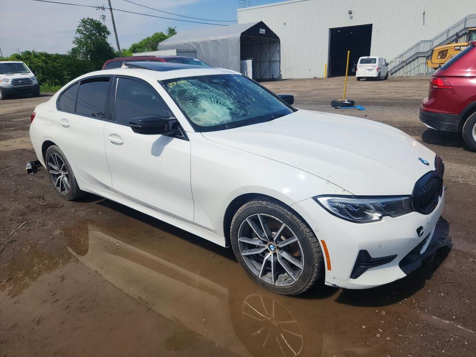 2019 BMW 3er VIN WBA5R7C50KAJ80473 COPART salvage auction — FRONT END, Qc - Gravement Accidente, sold $200 on 2026-07-28 (photo 4)