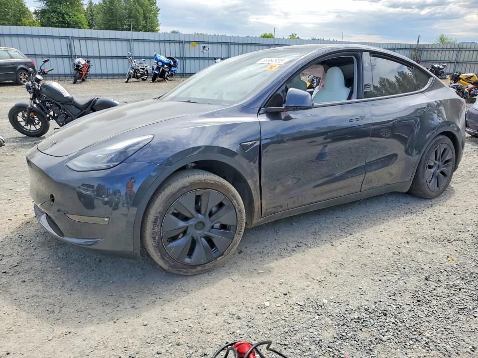 2024 Tesla Model y VIN 7SAYGAEE6RF102106 COPART salvage auction — REAR END, WA - BILL OF SALE, sold $8,000 on 2026-07-27 (photo 1)