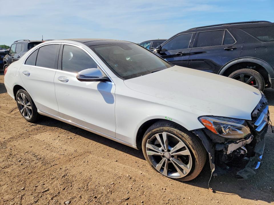 2016 Mercedes-benz C class VIN WDDWF4KB0GR179666 COPART salvage auction — FRONT END, IL - SALVAGE CERTIFICATE, sold $3,050 on 2026-08-11 (photo 4)