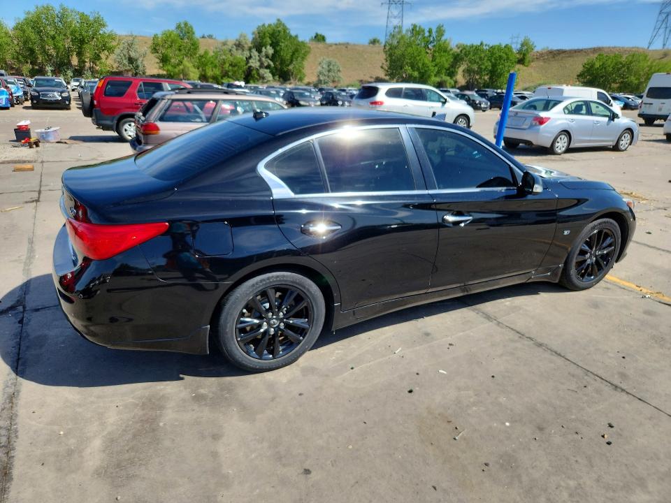 2015 Infiniti Q50 VIN JN1BV7AR8FM395937 COPART salvage auction — VANDALISM, Co - Non-Repairable Cert Of Title, sold $2,700 on 2026-07-15 (photo 3)