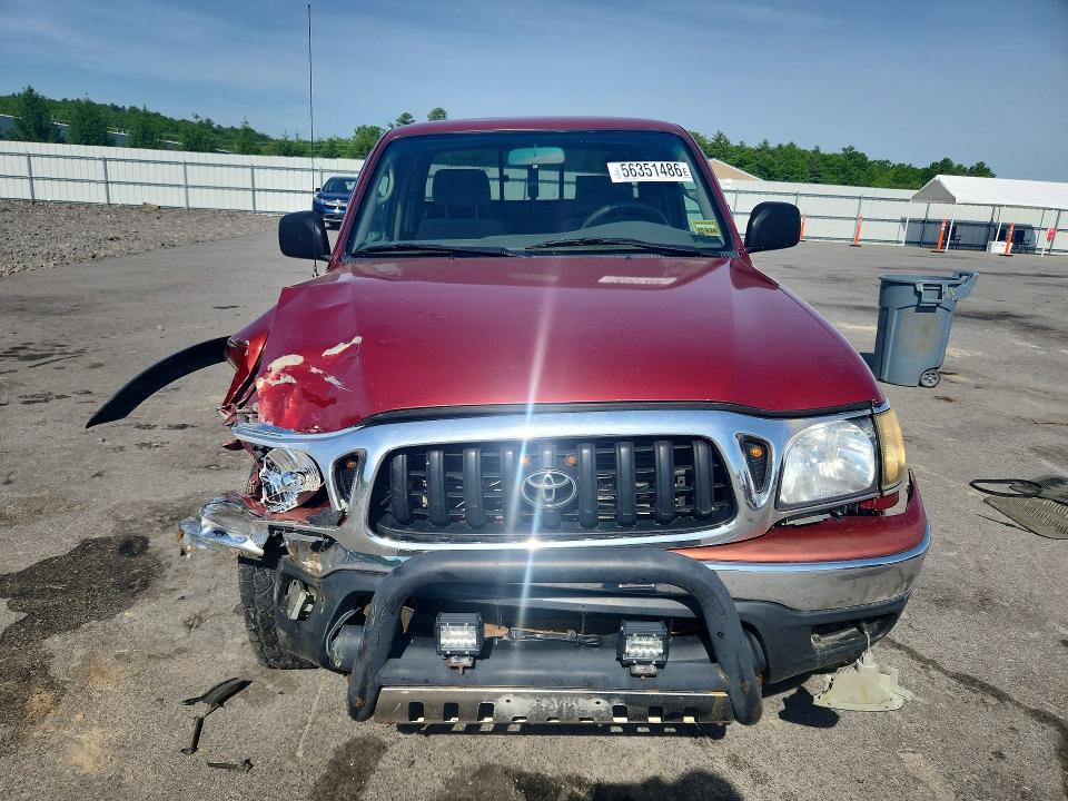 2004 Toyota Tacoma VIN 5TEWN72N24Z346781 COPART salvage auction — FRONT END, Me - Cert Of Title-Salvage Collisio, sold $3,000 on 2026-07-06 (photo 5)
