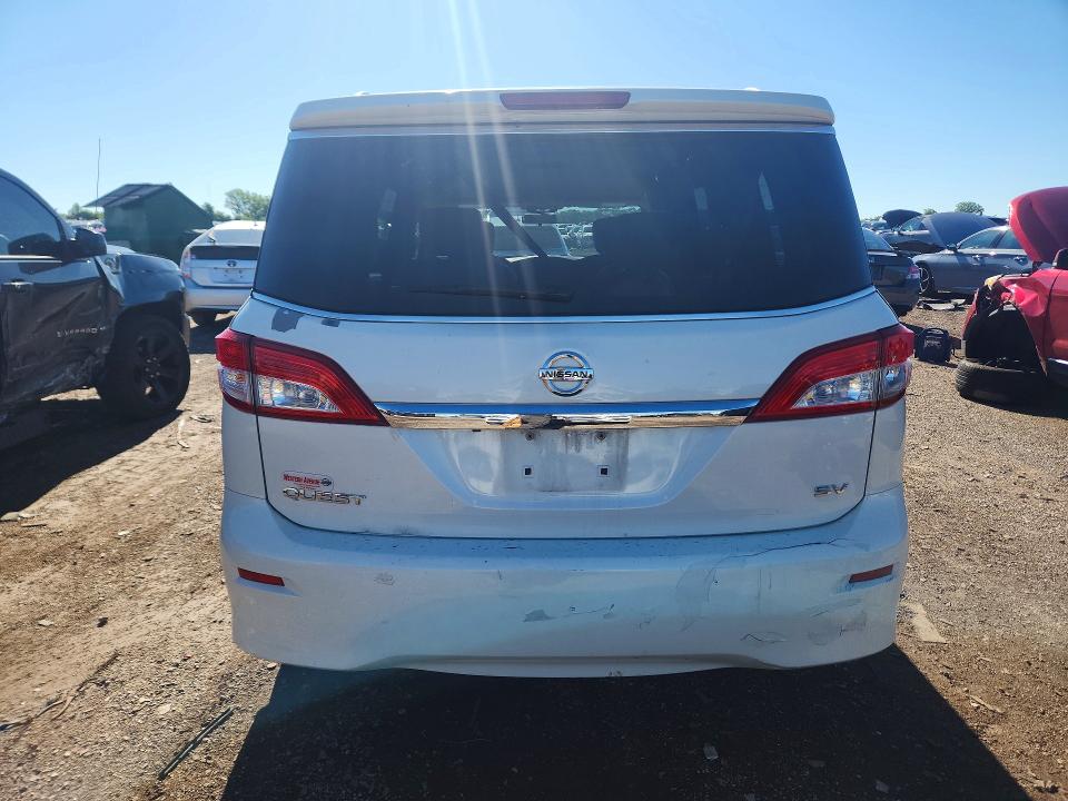 2012 Nissan Quest VIN JN8AE2KP2C9042170 COPART salvage auction — FRONT END, Il - Salvage Certificate, sold $575 on 2026-07-09 (photo 6)