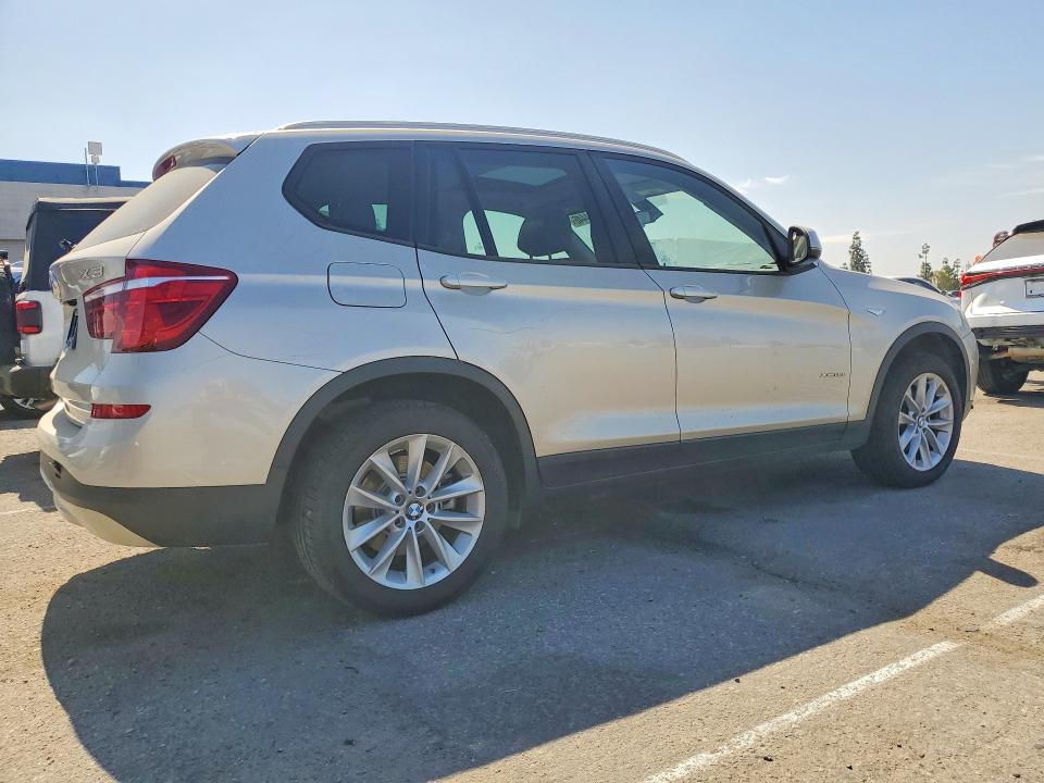 2017 BMW X3 VIN 5UXWX9C5XH0D98803 COPART salvage auction — MINOR DENT/SCRATCHES, Ca - Salvage Certificate, sold $1,100 on 2026-07-28 (photo 3)