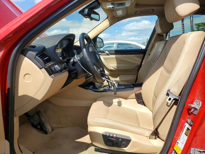 2015 BMW X3 VIN 5UXWY3C56F0E96749 COPART salvage auction — FRONT END, On - Permit Salvage, sold $4,300 on 2026-07-07 (photo 7)