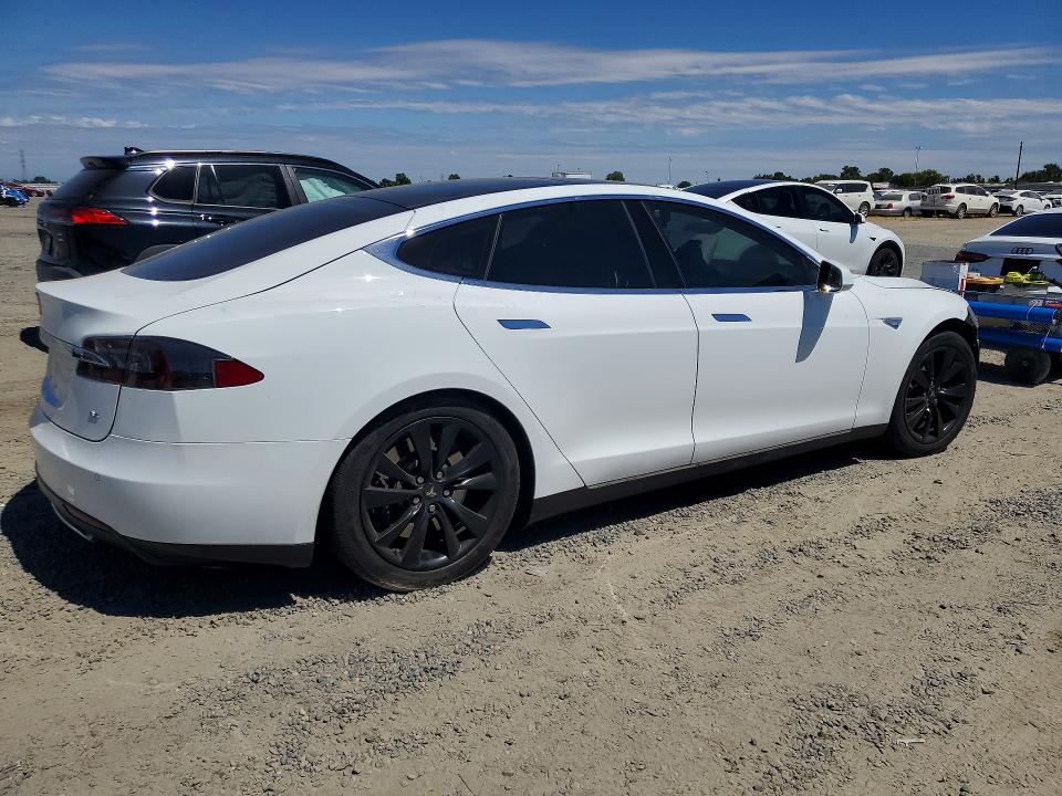 2013 Tesla VIN 5YJSA1CN7DFP24732 COPART salvage auction — FRONT END, Ca - Salvage Certificate, sold $3,100 on 2026-07-16 (photo 3)