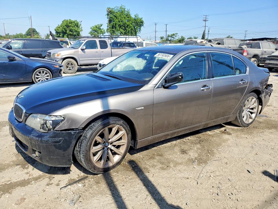 2008 BMW 7 series VIN WBAHL83518DT11647 COPART salvage auction — FRONT END, Ca - Dis/Dlr/Exp Lien Papers-Salv, sold $350 on 2026-07-13 (photo 1)
