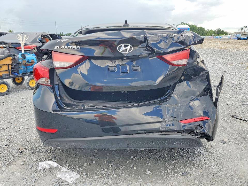 2015 Hyundai Elantra VIN KMHDH4AE1FU278933 COPART salvage auction — REAR END, FL - CERT OF TITLE SLVG REBUILDABLE, sold $1,250 on 2026-07-31 (photo 6)