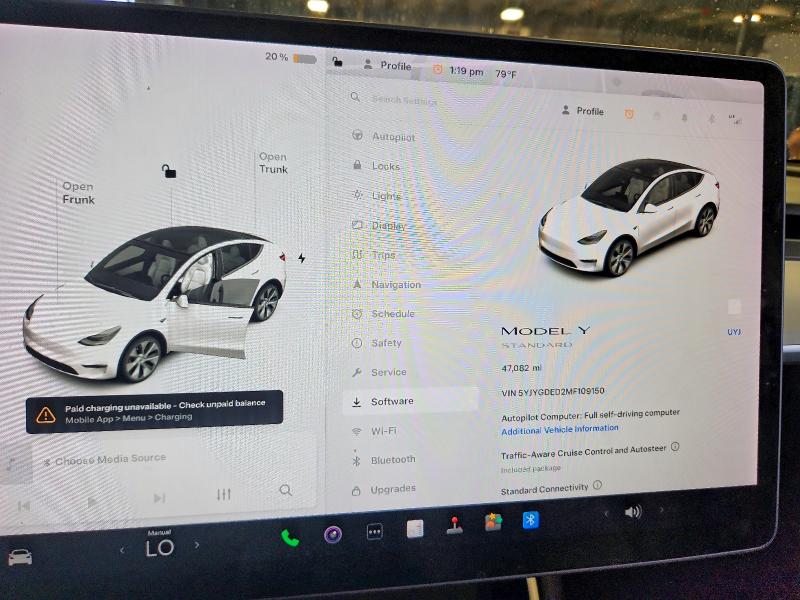 2021 Tesla Model y VIN 5YJYGDED2MF109150 COPART salvage auction — NORMAL WEAR, Wv - Certificate Of Title, sold $18,000 on 2026-07-23 (photo 9)
