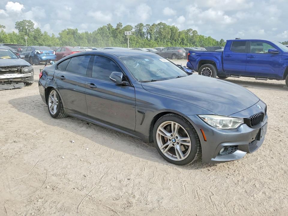 2017 BMW 4er VIN WBA4F7C51HG786634 COPART salvage auction — REAR END, Tx - Salvage Vehicle Title, sold $150 on 2026-07-24 (photo 4)
