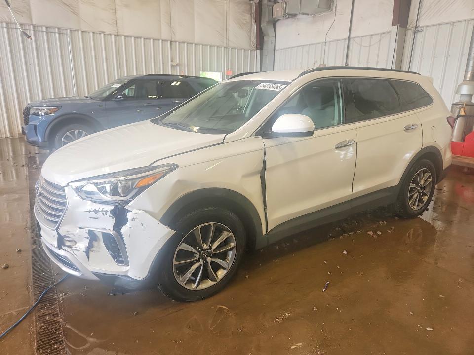 2017 Hyundai Santa fe VIN KM8SMDHF6HU202838 COPART salvage auction — FRONT END, Wi - Certificate Of Title, sold $2,700 on 2026-07-27 (photo 1)