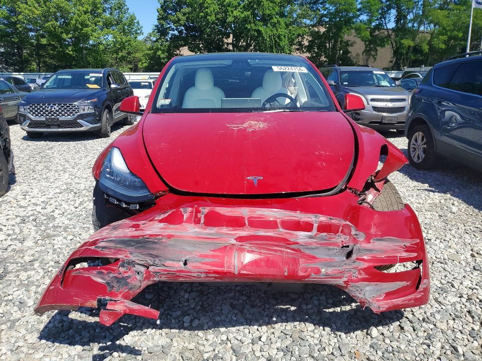 2022 Tesla VIN 7SAYGDEE5NF339441 COPART salvage auction — FRONT END, MA - CERT OF TITLE-SALVAGE, sold $8,700 on 2026-07-31 (photo 5)
