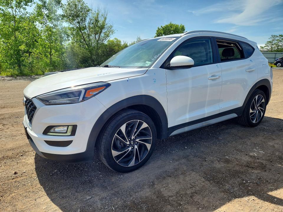 2019 Hyundai Tucson VIN KM8J3CALXKU019507 COPART salvage auction — HAIL, Oh - Cert Of Title-Salvage, sold $2,950 on 2026-07-16 (photo 1)
