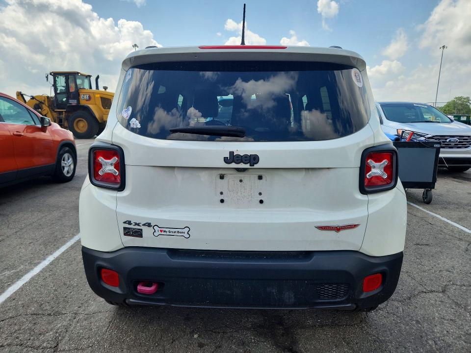 2017 Jeep Renegade VIN ZACCJBCB6HPF32183 COPART salvage auction — FRONT END, Oh - Cert Of Title-Salvage, sold $1,350 on 2026-07-08 (photo 6)