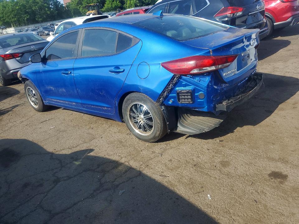 2017 Hyundai Elantra VIN KMHD74LF2HU422274 COPART salvage auction — REAR END, CT - CERTIFICATE OF TITLE, sold $500 on 2026-07-17 (photo 2)