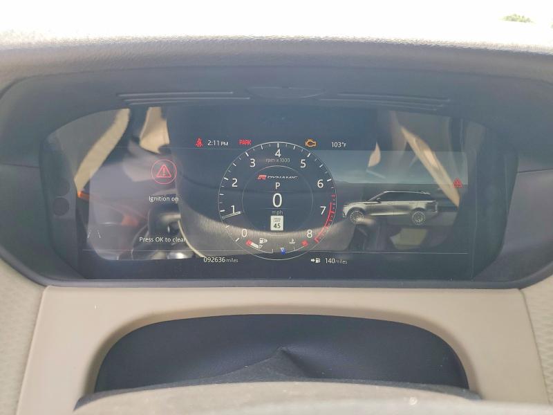 2019 Land rover Range rover velar VIN SALYL2EX9KA793056 COPART salvage auction — MINOR DENT/SCRATCHES, Sc - Certificate Of Title, sold $13,900 on 2026-07-06 (photo 9)