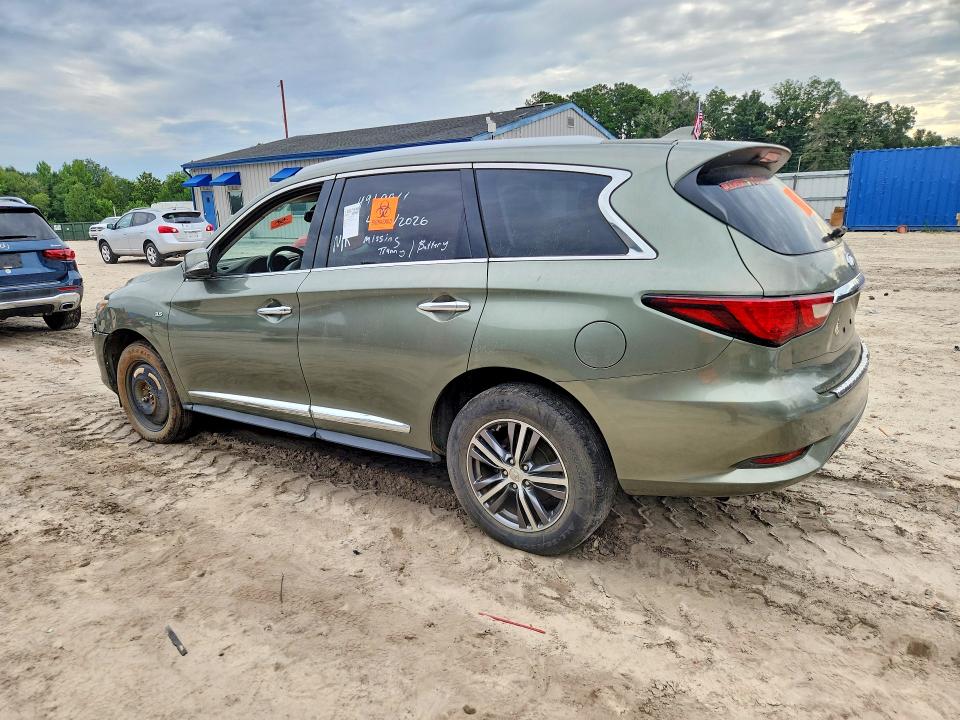 2017 Infiniti Qx60 VIN 5N1DL0MN5HC501714 COPART salvage auction — FRONT END, Fl - Certificate Of Title, sold $825 on 2026-07-31 (photo 2)