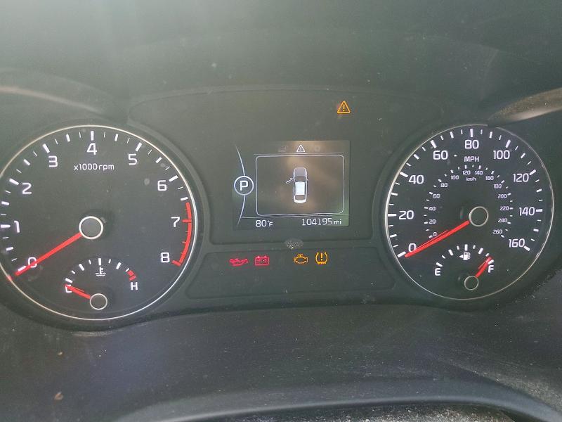 2017 Kia Optima VIN 5XXGT4L37HG131701 COPART salvage auction — FRONT END, Ma - Certificate Of Title, sold $625 on 2026-07-16 (photo 9)