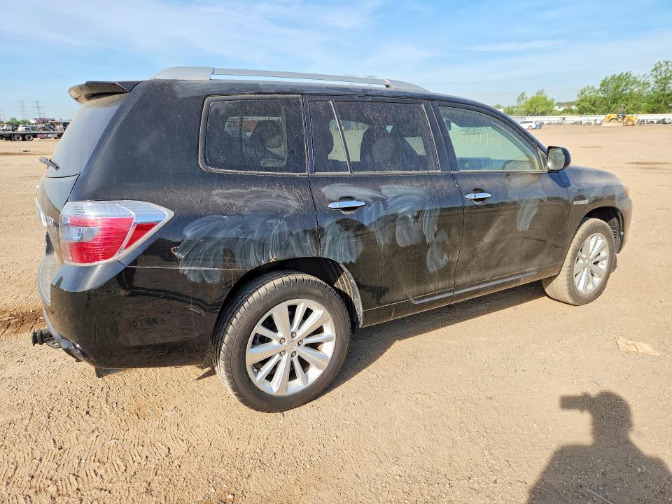 2010 Toyota Highlander hybrid VIN JTEBW3EH7A2040892 COPART salvage auction — HAIL, Il - Salvage Certificate, sold $2,450 on 2026-07-21 (photo 3)