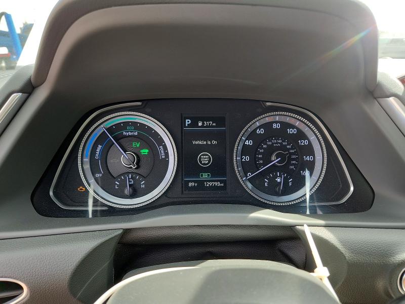 2020 Hyundai Sonata hybrid VIN KMHL24JJ5LA009664 COPART salvage auction — FRONT END, Ca - Salvage Certificate, sold $125 on 2026-07-28 (photo 9)