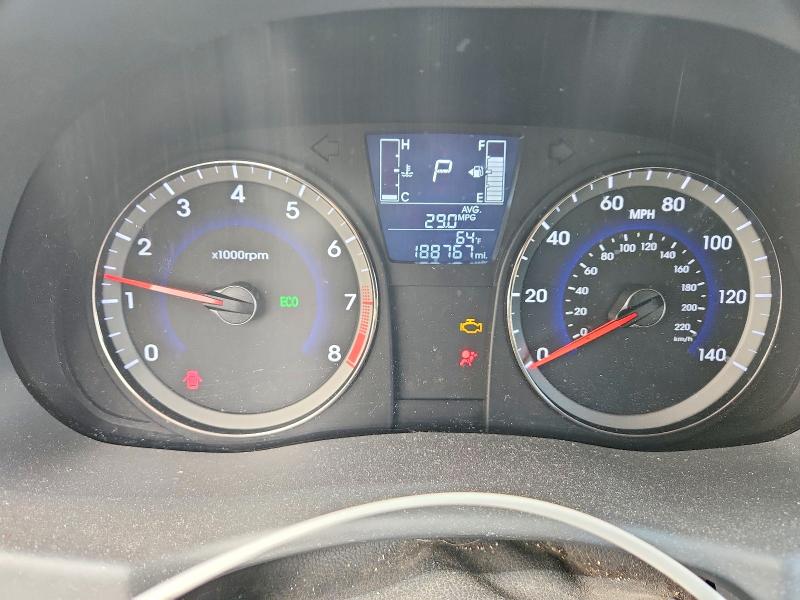 2015 Hyundai Accent VIN KMHCT4AEXFU825384 COPART salvage auction — REAR END, Or - Salvage Title Certificate, sold $500 on 2026-07-27 (photo 9)