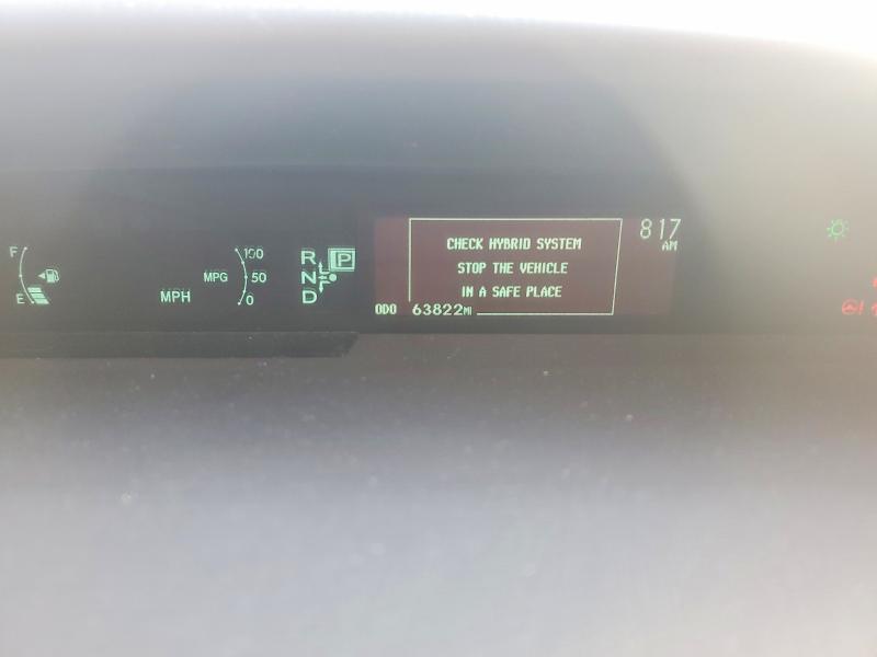 2013 Toyota Prius VIN JTDKN3DU3D5539715 COPART salvage auction — FRONT END, Va - Cert Of Title - Salvage, sold $3,350 on 2026-07-15 (photo 9)