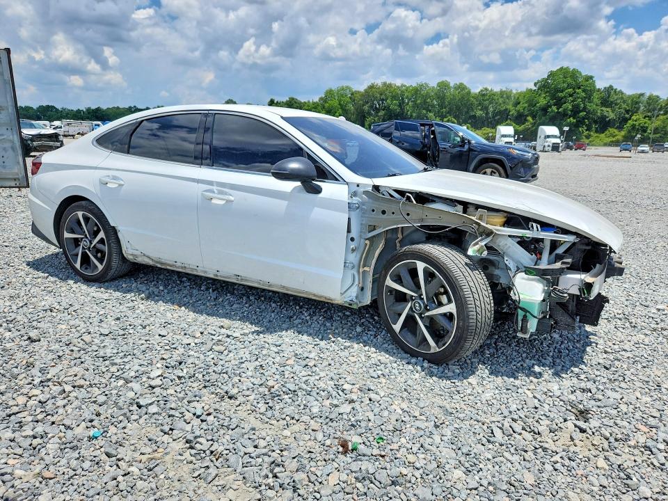 2021 Hyundai Sonata VIN 5NPEJ4J2XMH120293 COPART salvage auction — FRONT END, Ga - Cert Of Title-Salvage, sold $1,600 on 2026-07-28 (photo 4)