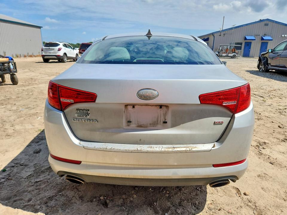 2013 Kia Optima VIN KNAGM4A74D5335869 COPART salvage auction — FRONT END, Fl - Cert Of Title Slvg Rebuildable, sold $400 on 2026-07-10 (photo 6)